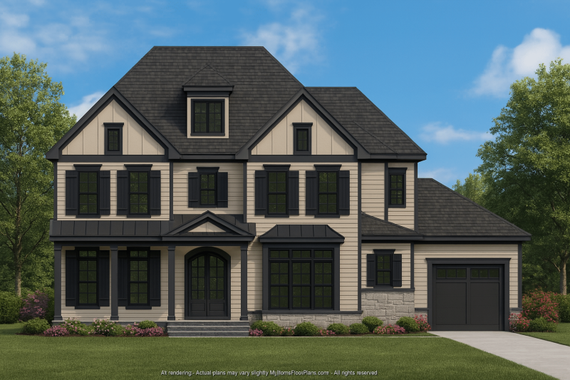 Custom 3-Story House Plan with CAD Designs and Floor Blueprint