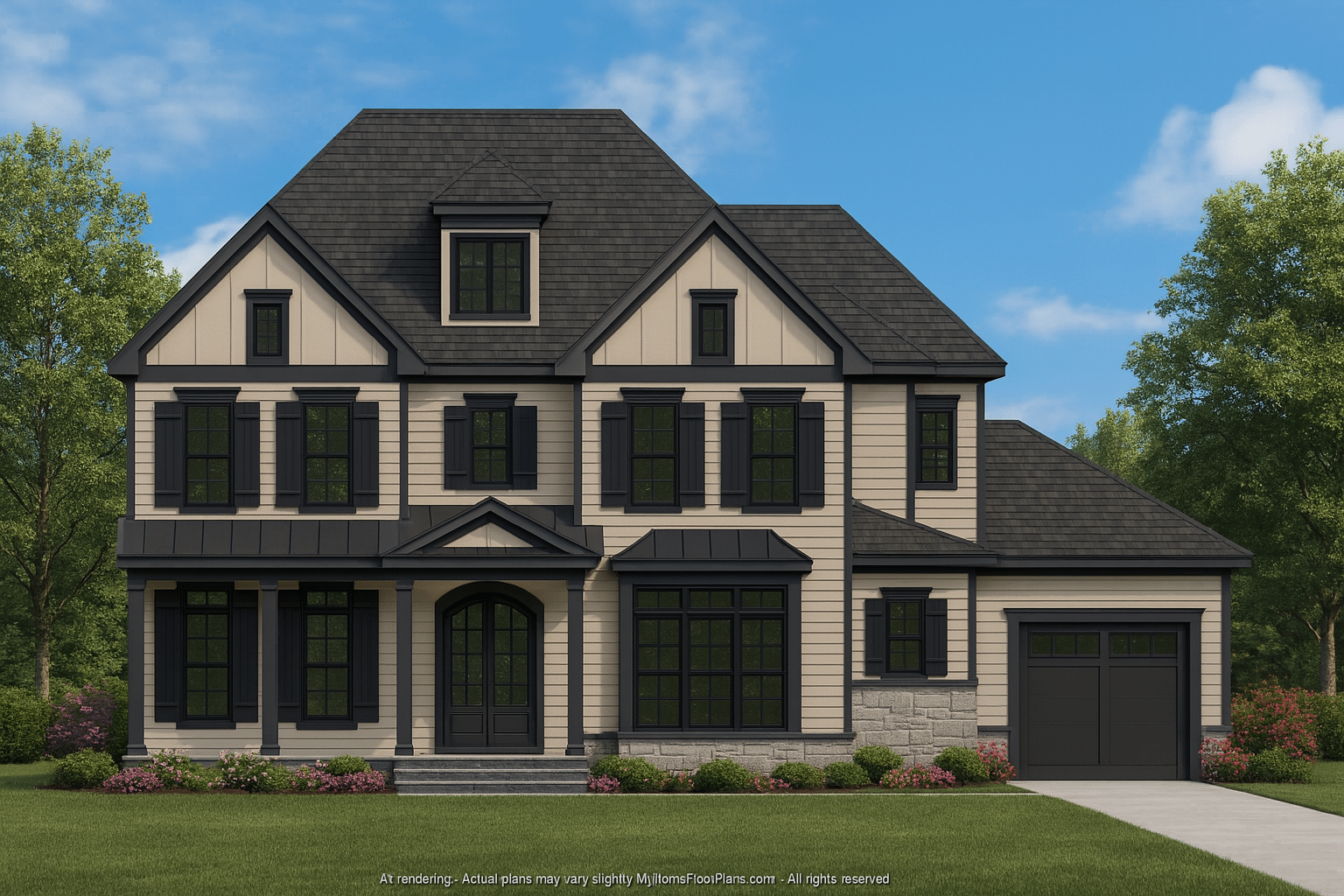 Custom 3-Story House Plan with CAD Designs and Floor Blueprint