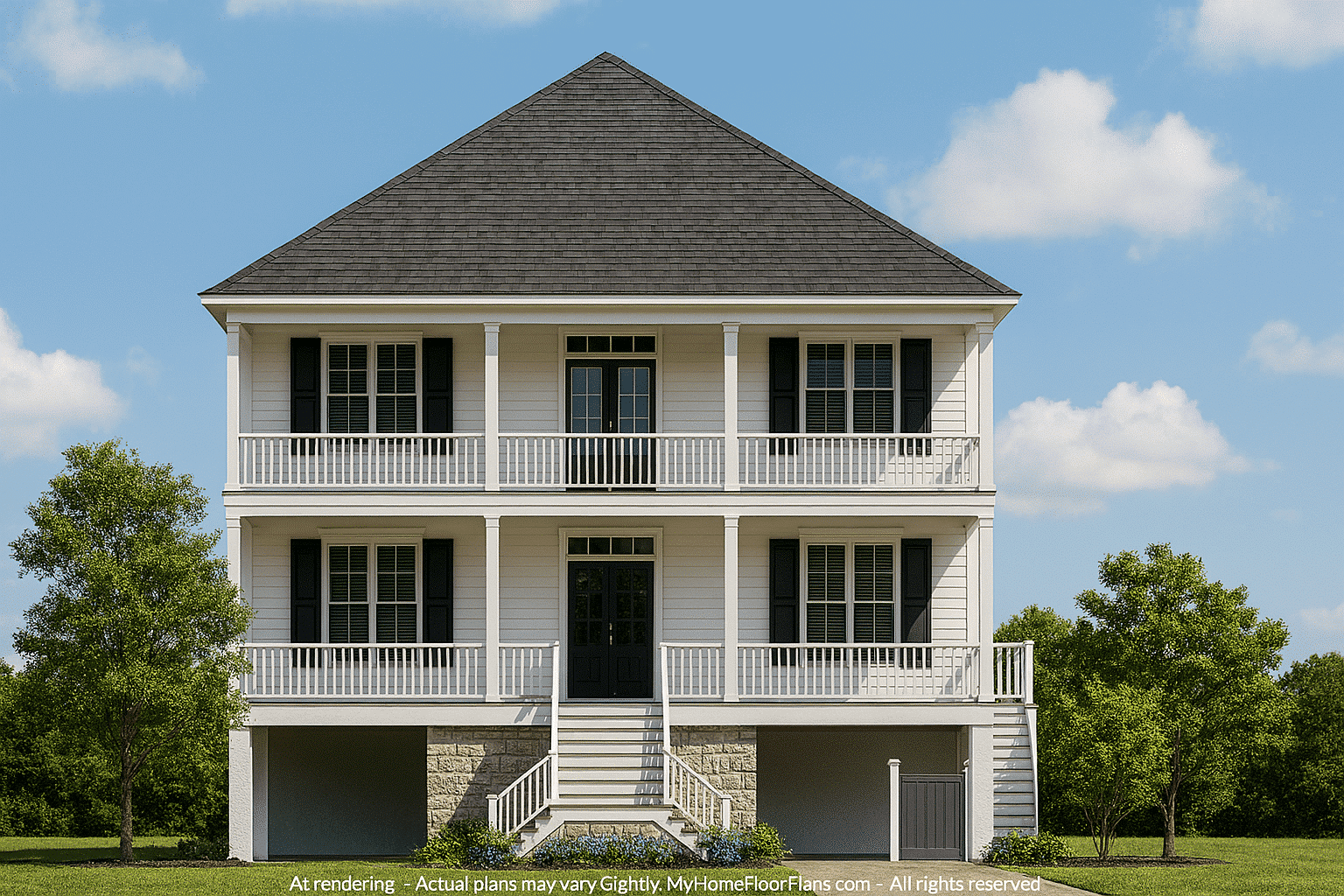 Custom Coastal House Plan with CAD Designs and Blueprints