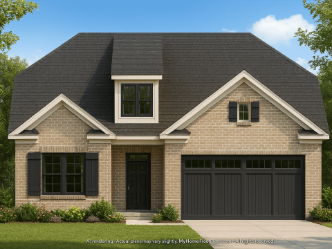 Custom Home Plan with CAD Blueprint – 2-Story Floor Designs
