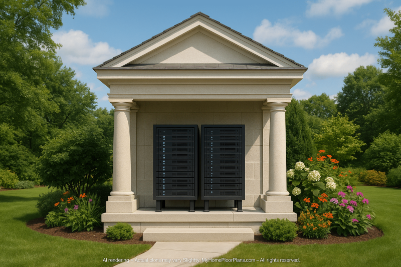 Custom Mail Kiosk Plans with Architectural Blueprint Designs