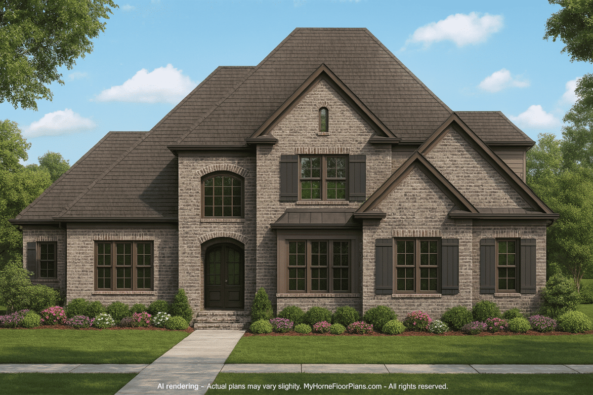 Customizable 2-Story House Plan with CAD Blueprint & Flexible Architecture