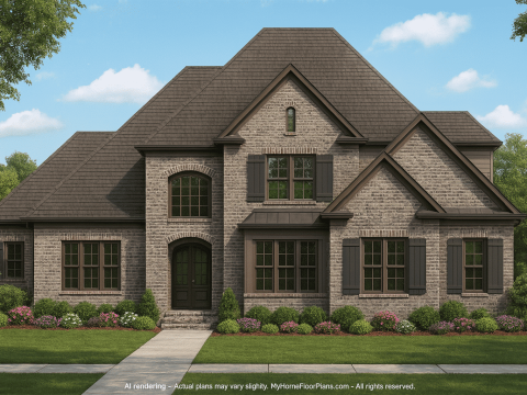 Customizable 2-Story House Plan with CAD Blueprint & Flexible Architecture