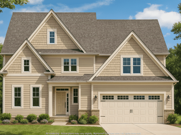 Customizable 2-Story House Plan with Open Layout & CAD Blueprints