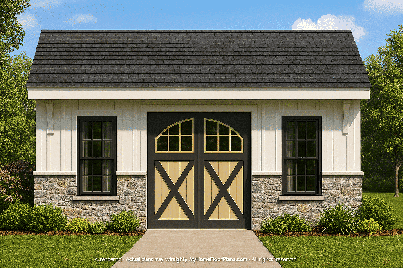 DO NOT cut off left or right side of image and make house is beautiful and make place of house is big