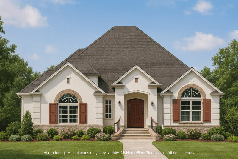 Detailed House Plan with CAD Designs Floor Plan & Blueprint