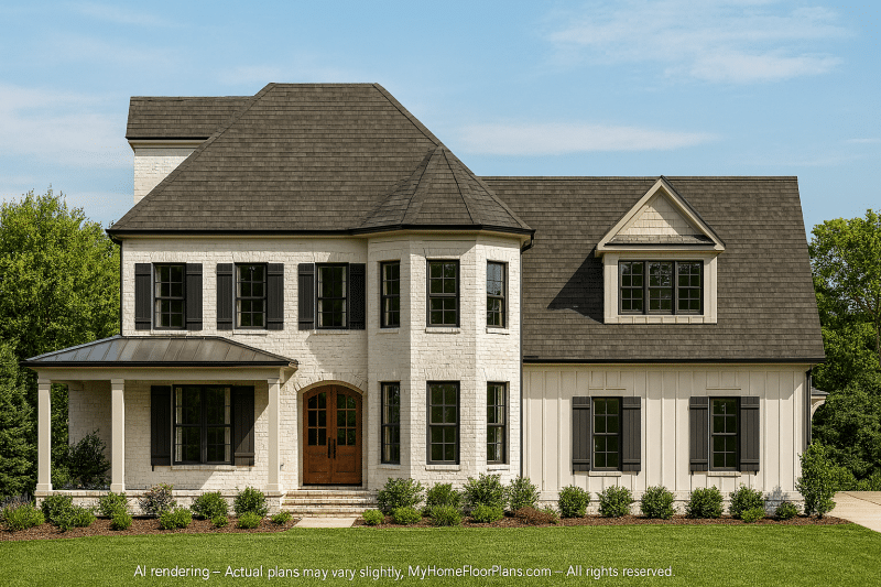 Dream Home Architecture Plan with 3D Blueprint Designs