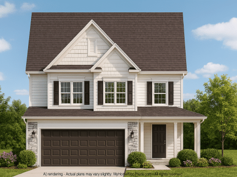 Efficient 2-Story House Plan with CAD Blueprints and Functional Layout