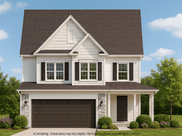 Efficient 2-Story House Plan with CAD Blueprints and Functional Layout