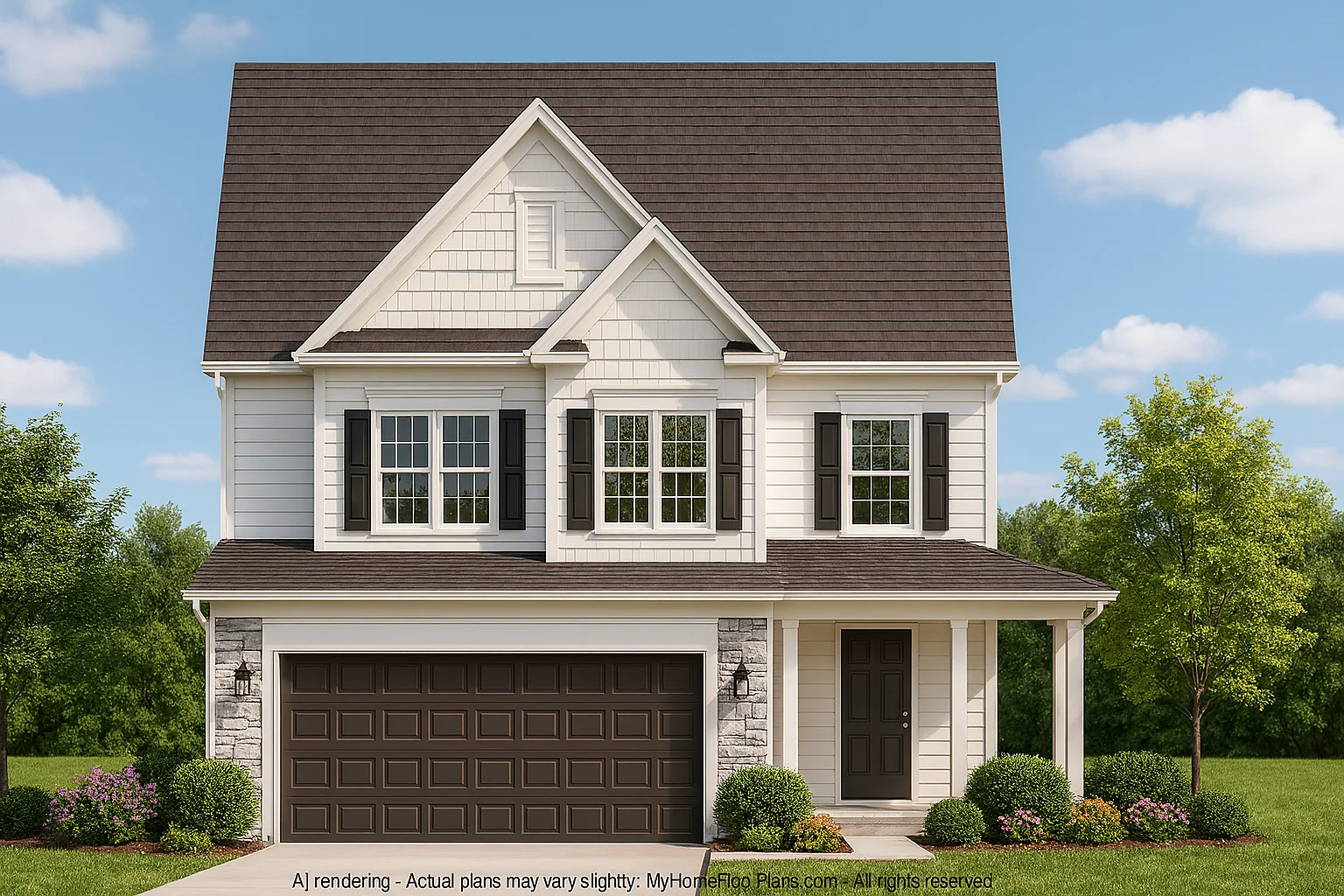 Efficient 2-Story House Plan with CAD Blueprints and Functional Layout