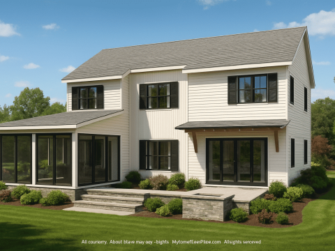 Efficient House Plan with CAD Designs and Functional Layout