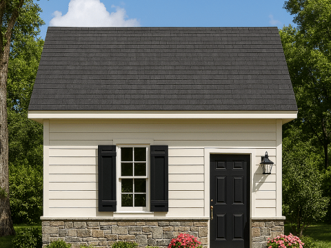 Efficient House Plan with Garage, CAD Designs & Blueprint