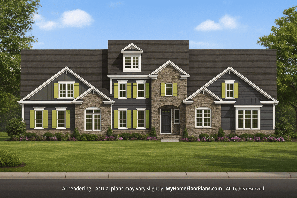 Efficient Multi-Family Triplex House Plan with CAD Designs