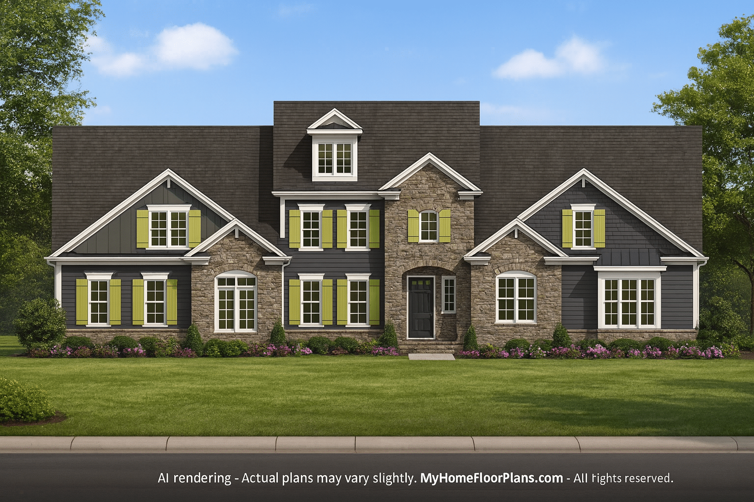 Efficient Multi-Family Triplex House Plan with CAD Designs