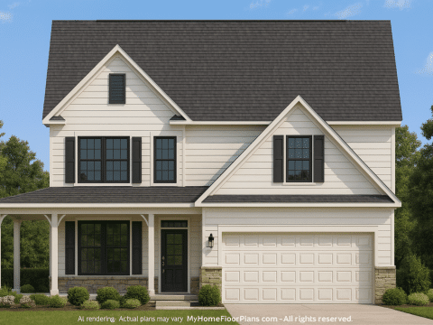 Effortless 3-Story House Plan with Open Layout & CAD Blueprints