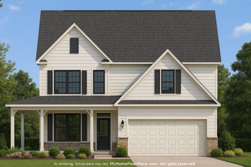 Effortless 3-Story House Plan with Open Layout & CAD Blueprints