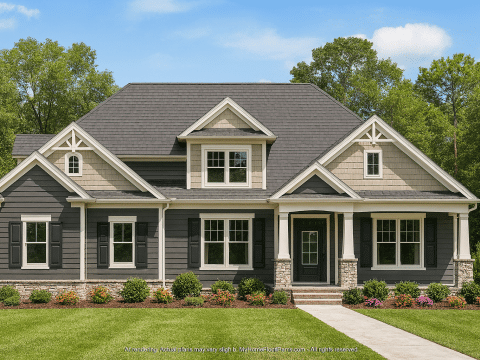 Elegant 1.5-Story House Plan with Craftsman Curb Appeal