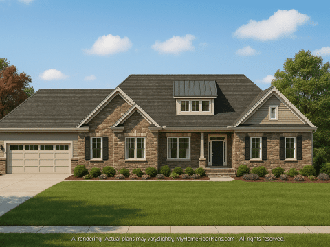 Elegant 2-Story House Plan with Detailed CAD Designs & Timeless Style