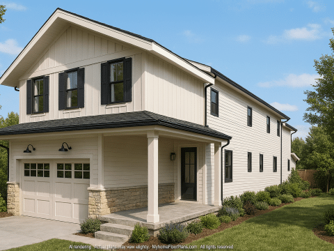 Elegant 2-Story House Plan with Spacious Layout & Modern CAD Designs