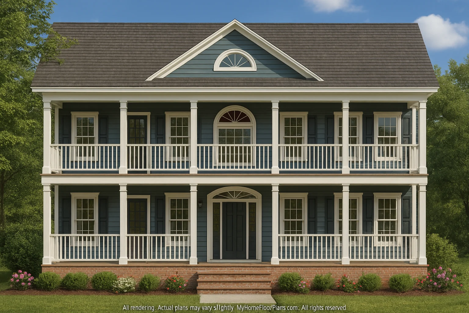 Elegant 3-Story House Plan with 5 Bedrooms and CAD Blueprints