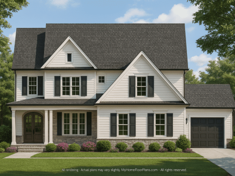 Elegant 3-Story House Plan with CAD Blueprint Designs