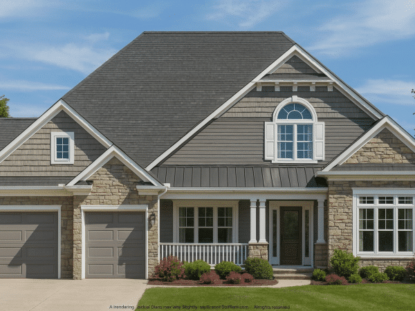 Elegant 3-Story House Plan with Vaulted Ceilings and CAD Blueprints