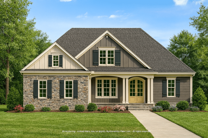 Elegant 4-Bedroom Home CAD Floor Plan with Modern Design