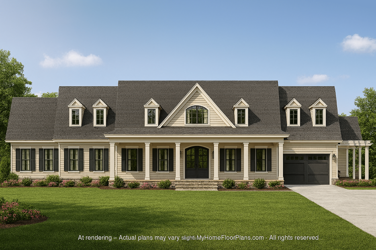 Elegant Cape Cod House Plan with 2 Stories & 6 Bedrooms
