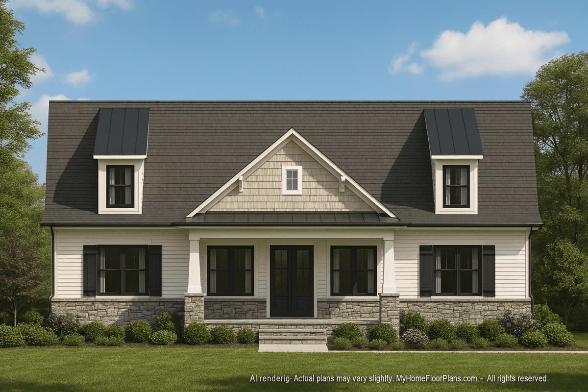 Elegant Clubhouse Floor Plan with Traditional Architecture