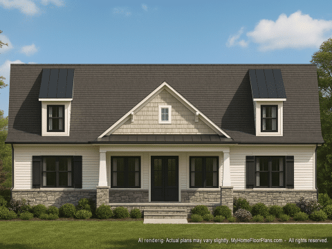 Elegant Clubhouse Floor Plan with Traditional Architecture