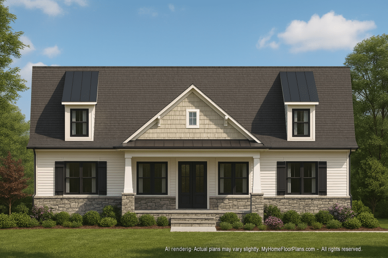 Elegant Clubhouse Floor Plan with Traditional Architecture