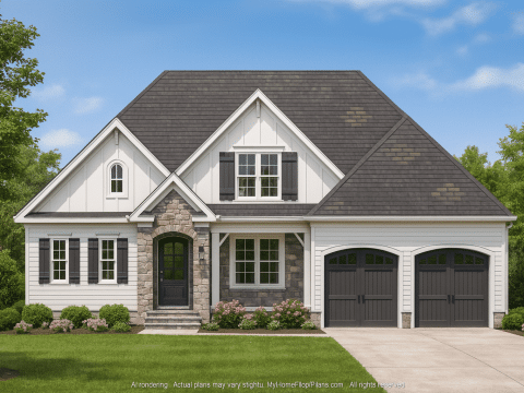 Elegant Craftsman Home Plan with CAD-Ready Floor Designs