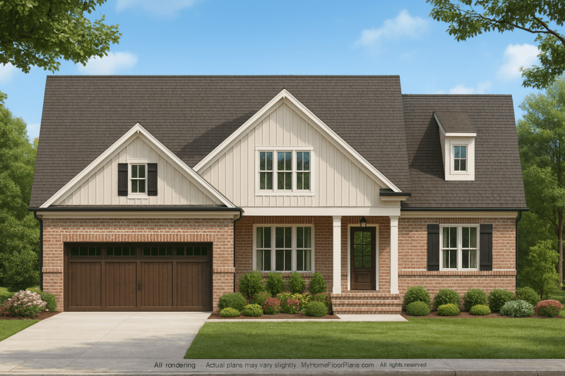 Elegant Craftsman Home Plan with Modern Floor Designs