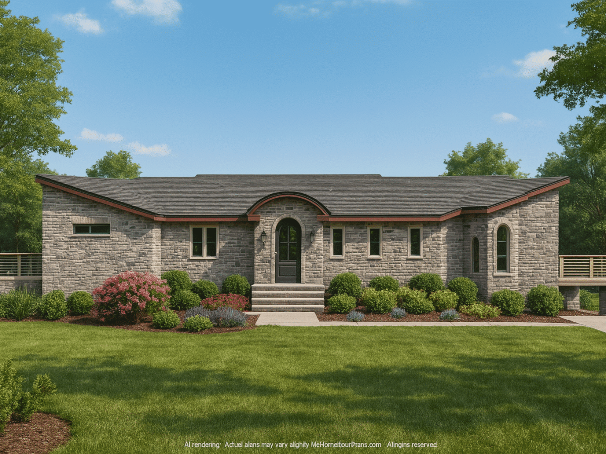 Elegant Craftsman Home Plan with Vaulted Ceilings and Open Floor Design