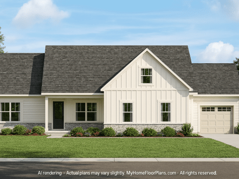 Elegant Home Plan with 2-Story CAD Blueprint & Modern Designs