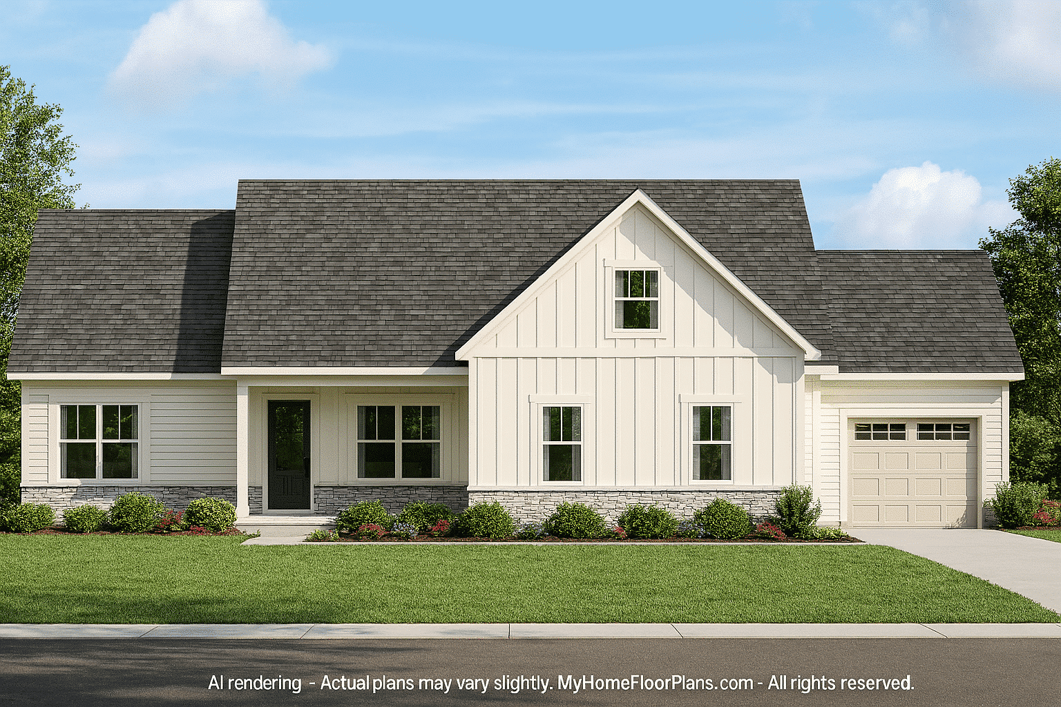 Elegant Home Plan with 2-Story CAD Blueprint & Modern Designs