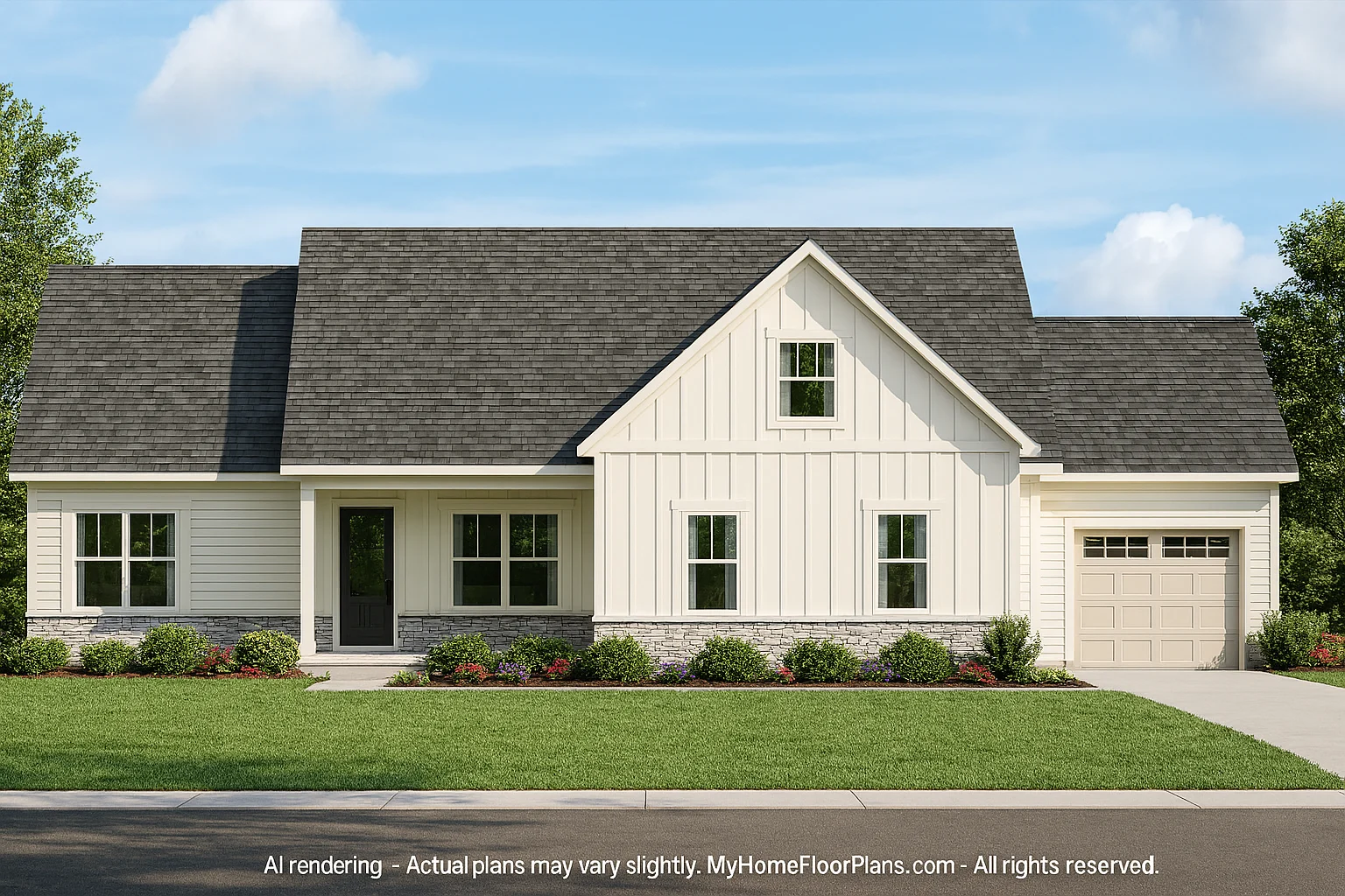 Elegant Home Plan with 2-Story CAD Blueprint & Modern Designs