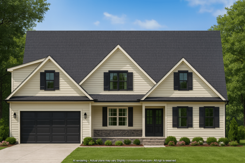 Elegant Home Plan with 4 Bedrooms, CAD Designs & Blueprint Layout
