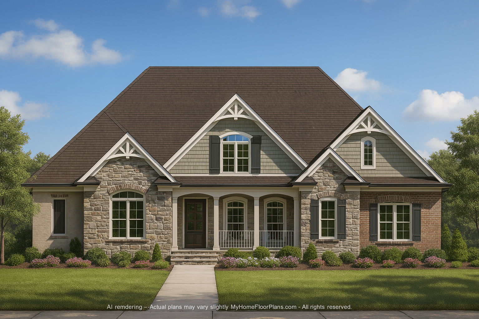 Elegant House Plan with Basement & Bonus Room for Flexible Living