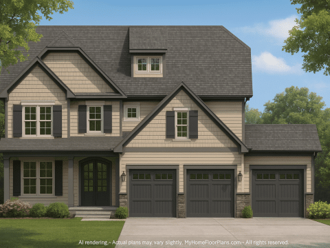 Elegant Traditional Craftsman Home Plan with CAD Designs