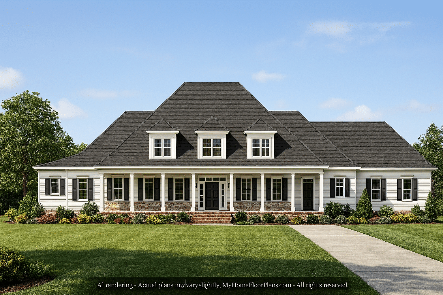 Elegant Traditional Home Plan with Detailed Architecture & CAD
