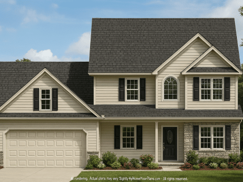 Elegant Two-Story Home Plan with 4 Bedrooms & CAD Designs