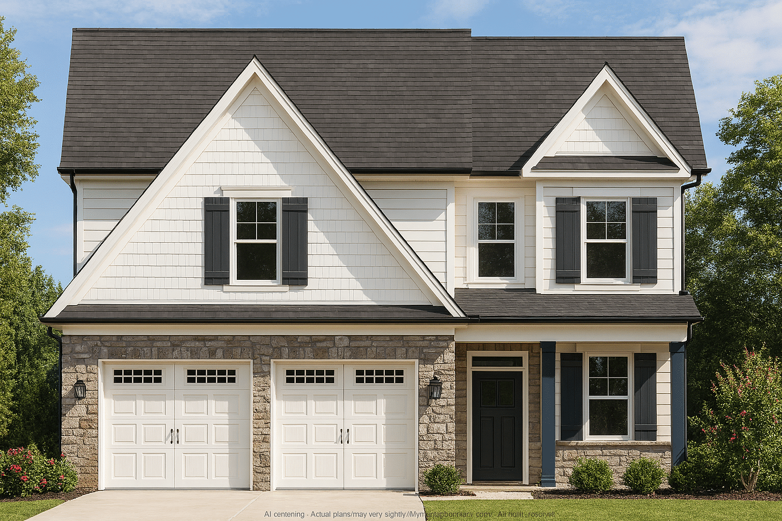 Elegant Two-Story Home Plan with Craftsman Charm and CAD Blueprints