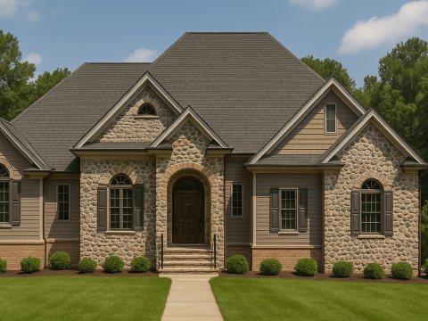 Functional 2-Story House Plan with Modern Blueprint Design