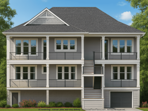 Luxurious Beach Home Blueprint with CAD Designs and Features