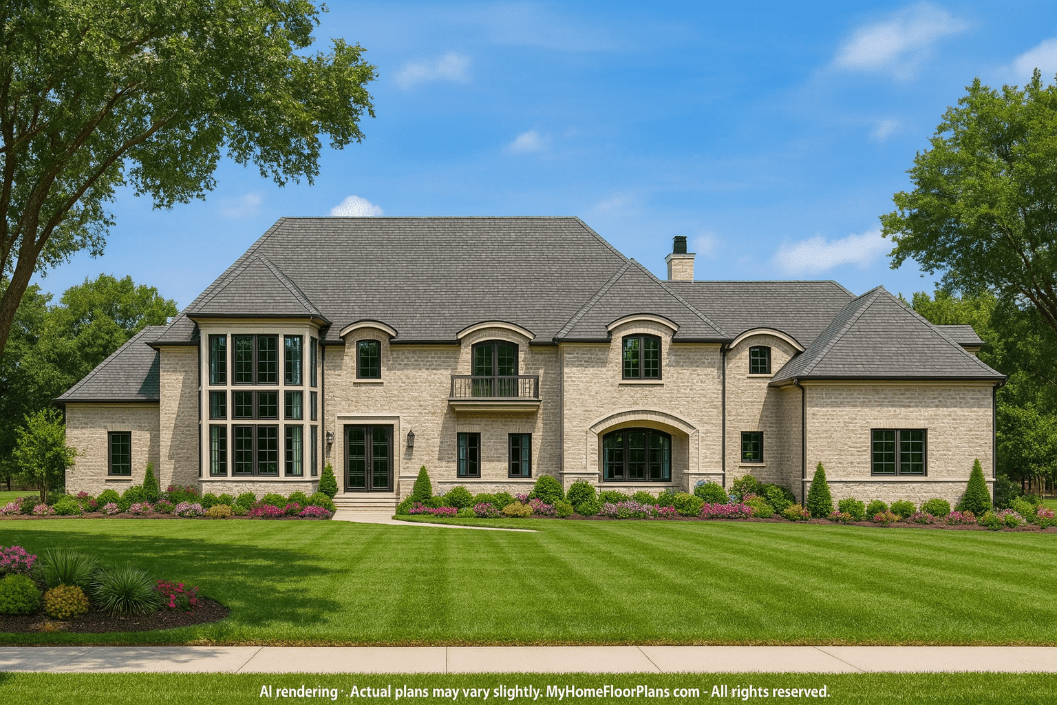 Luxury 2-Story French Country House Plan with Elegant Features