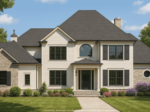 Luxury 2-Story House Plan with 5 Bedrooms & CAD Designs