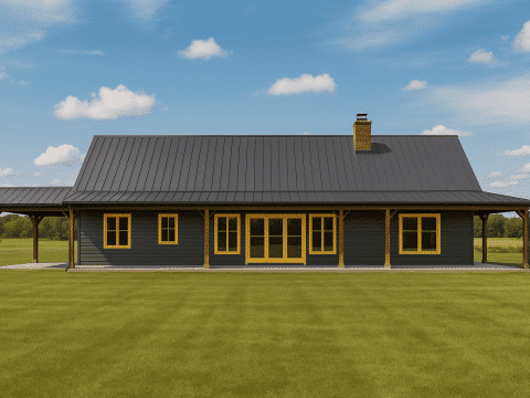 Luxury 2-Story House Plan with Vaulted Ceilings and CAD Designs