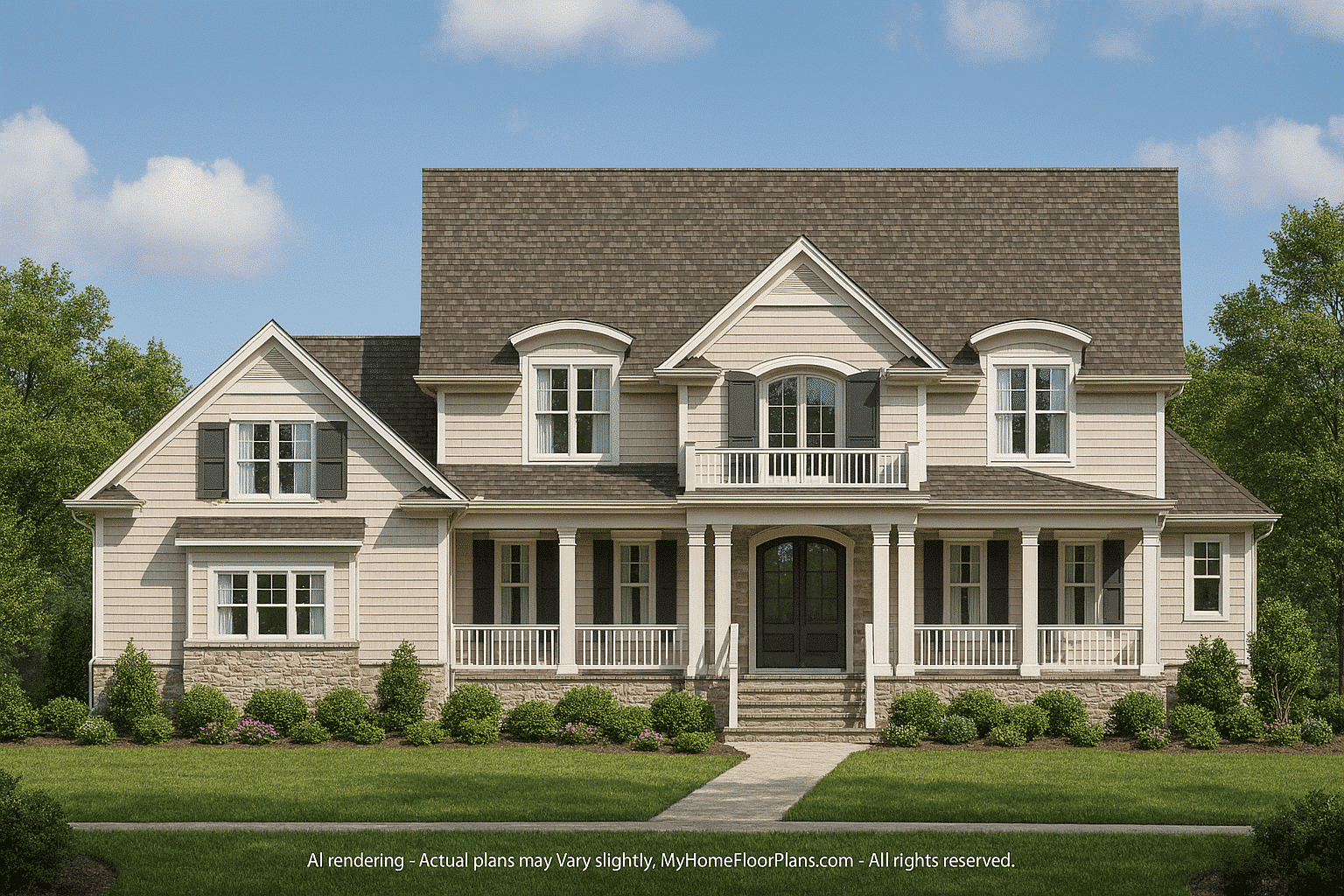 Luxury 4-Bed Home Plan with Spacious Layouts and CAD Designs