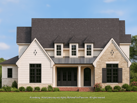 Luxury Home Design with Floor Plan Blueprint and CAD Features